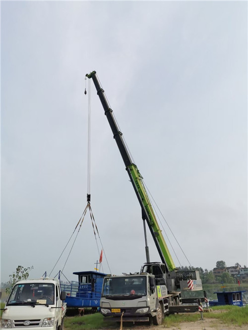 金山区桥梁建设吊装案例